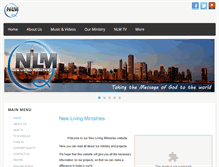 Tablet Screenshot of newlivingministries.org